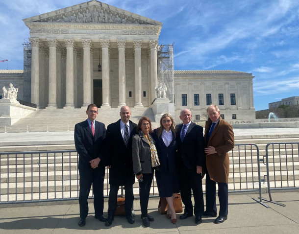 Bill Brewer outside of the Supreme Court for NRA v. Vullo.