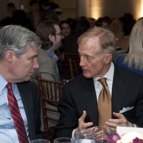 Bill at the 2013 IPPF Awards Ceremony with Finals judge Sen. Sheldon Whitehouse.