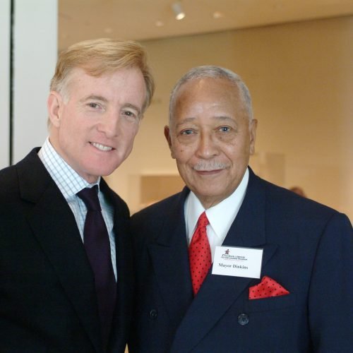 Bill with former New York City Mayor David Dinkins, keynote speaker at the 2005 FLP graduation.