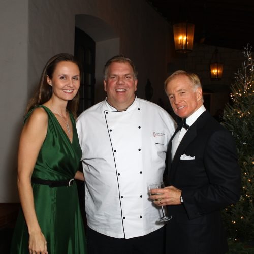 Skye and Bill with Chef Kent Rathbun, who catered the firm's holiday party in 2011.