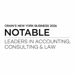 2026 Crain's New York Notable Leaders in Accounting, Consulting & Law logo