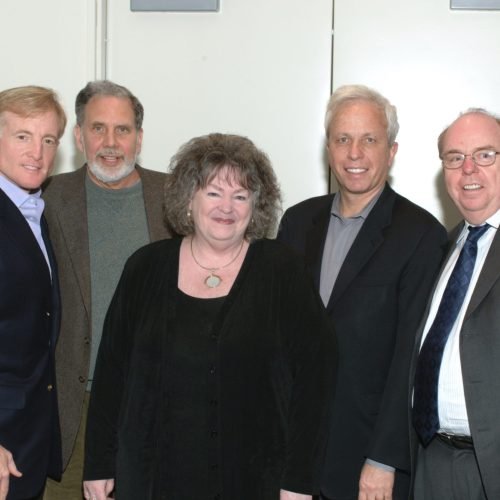 Bill at the 2005 IPPF Finals. L-R: Bill, Dr. John Sexton, Melissa Maxcy Wade, Mark Green, Robert Shrum.