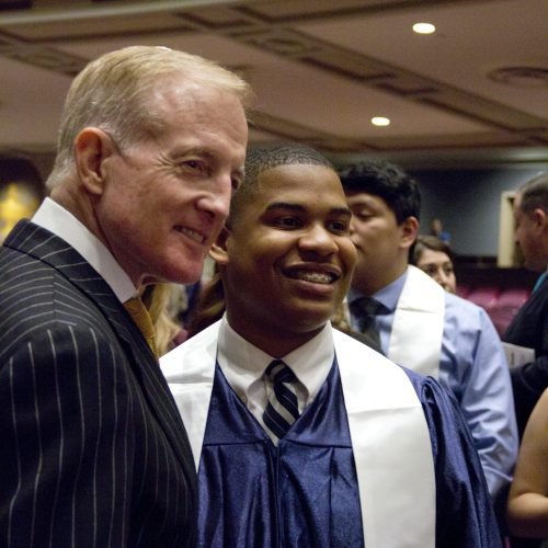 Bill at the 2016 FLP graduation ceremony.