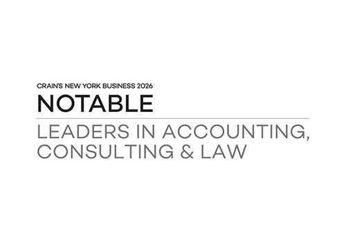 Crain's New York Business 2026 Notable Leaders in Accounting, Consulting & Law logo